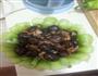 油菜肉末香菇的做法图解1