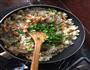 腊味菜豆蛋炒饭的做法图解5