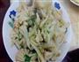 花菜炒肉丝的做法图解1