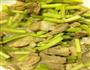 蒜苔肉片的做法图解1