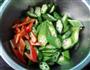 腊肠炒秋葵的做法图解4