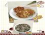 太阳花肉饼搭配菜肉粥的做法图解1