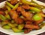 芹菜炒腊肉的做法图解8