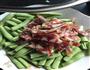香肠炒四季豆的做法图解1