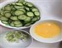清新黄瓜炒鸡蛋的做法图解1