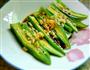 白灼秋葵的做法图解2