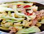 有机菜花炒肉的做法图解10