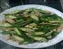 秋葵炒肉的做法图解3