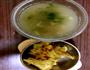 宝宝餐—丝瓜鲜虾菌菇汤+黄瓜胡萝卜糊塌子的做法图解8