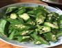 秋葵炒肉的做法图解3