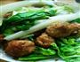 小白菜烧丸子的做法图解9